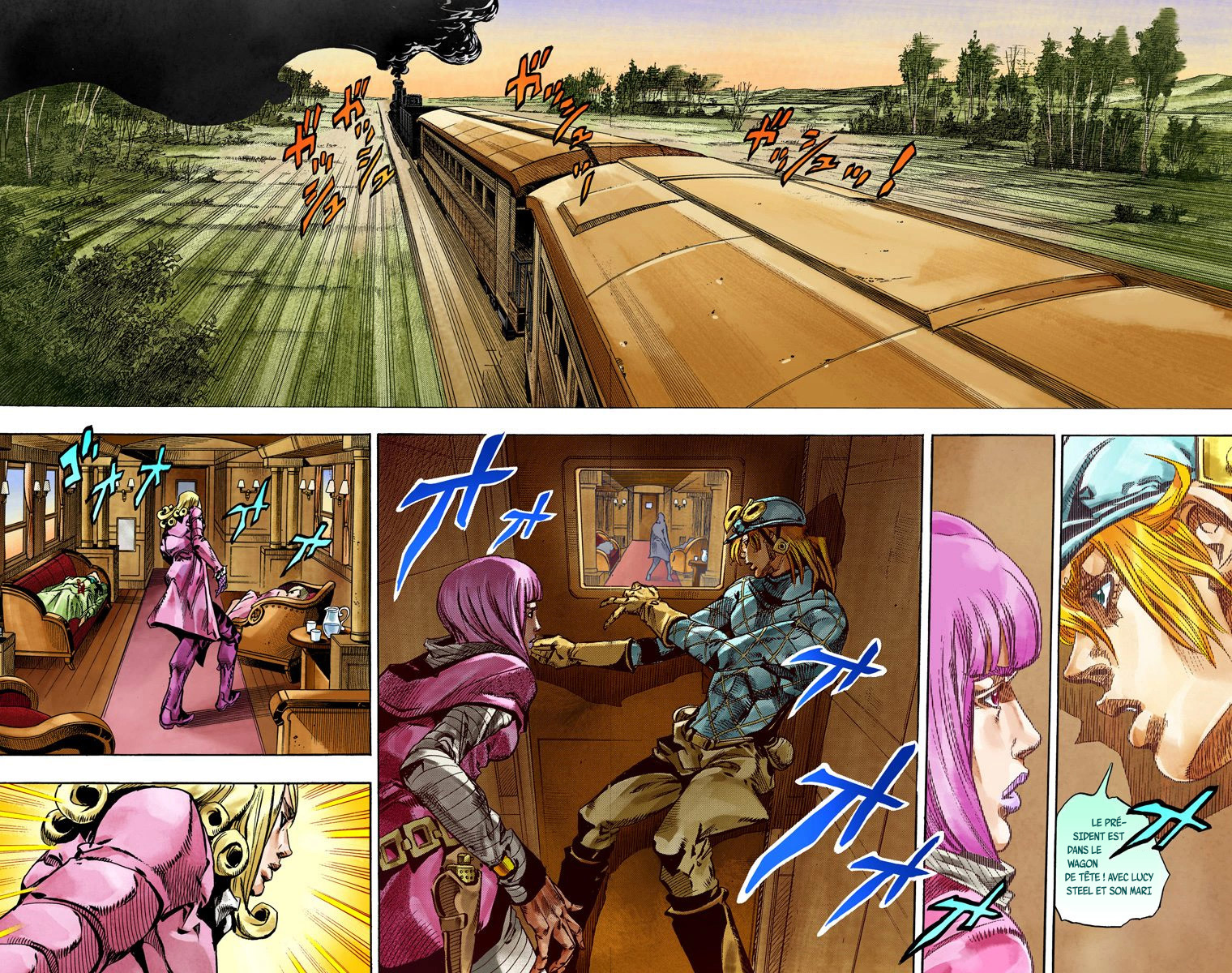 Read JoJo's Bizarre Adventure Part 7 Steel Ball Run Official Colored FR Manga Online