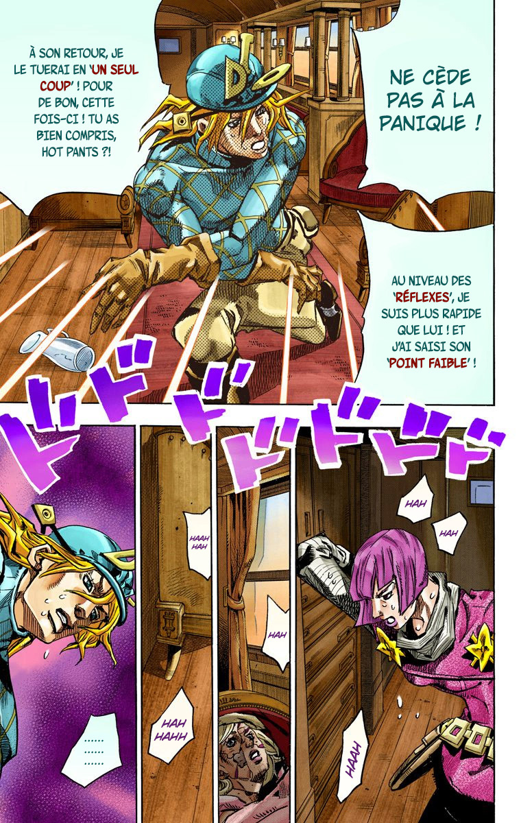 Read JoJo's Bizarre Adventure Part 7 Steel Ball Run Official Colored FR Manga Online