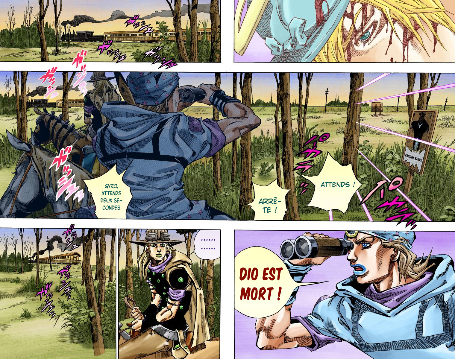 Read JoJo's Bizarre Adventure Part 7 Steel Ball Run Official Colored FR Manga Online