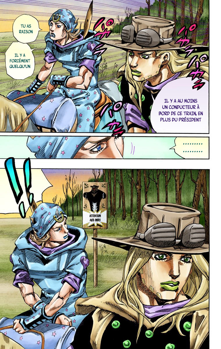 Read JoJo's Bizarre Adventure Part 7 Steel Ball Run Official Colored FR Manga Online