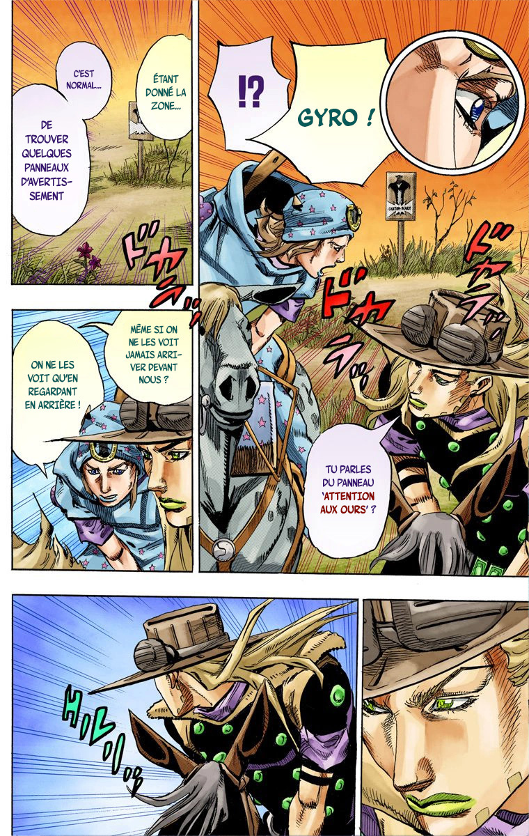 Read JoJo's Bizarre Adventure Part 7 Steel Ball Run Official Colored FR Manga Online