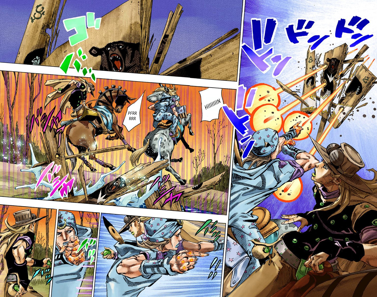 Read JoJo's Bizarre Adventure Part 7 Steel Ball Run Official Colored FR Manga Online