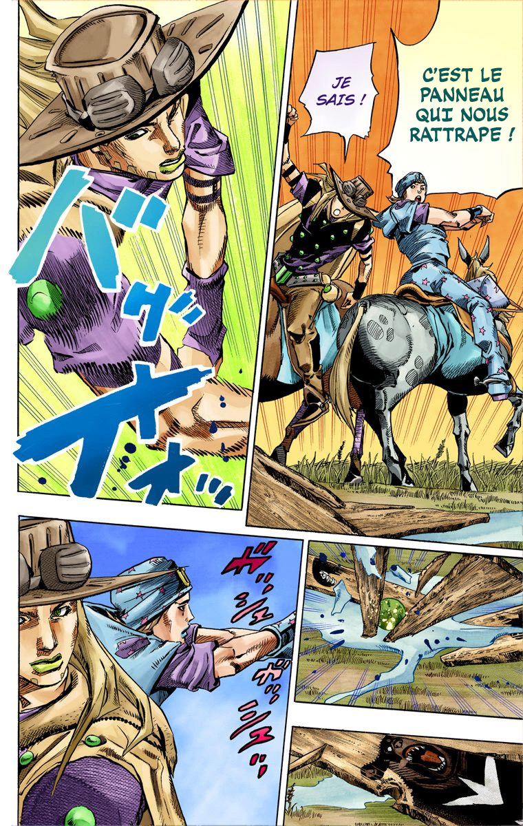 Read JoJo's Bizarre Adventure Part 7 Steel Ball Run Official Colored FR Manga Online