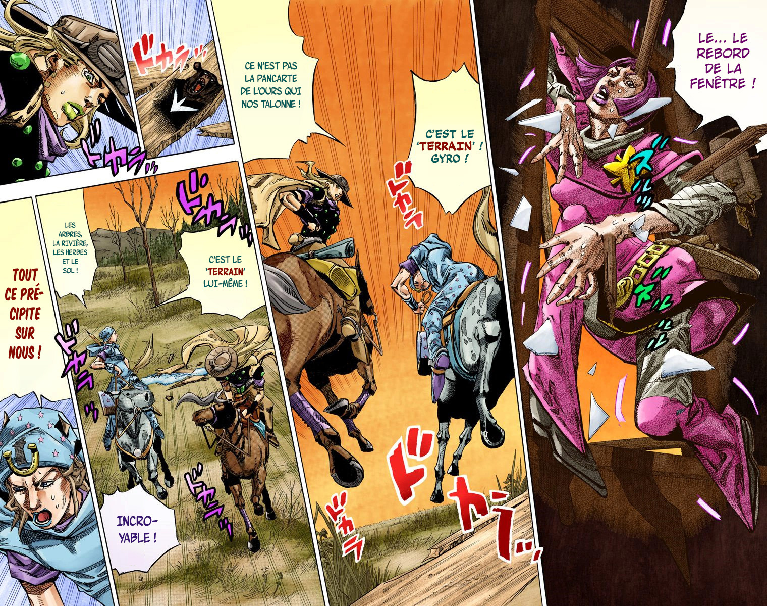 Read JoJo's Bizarre Adventure Part 7 Steel Ball Run Official Colored FR Manga Online