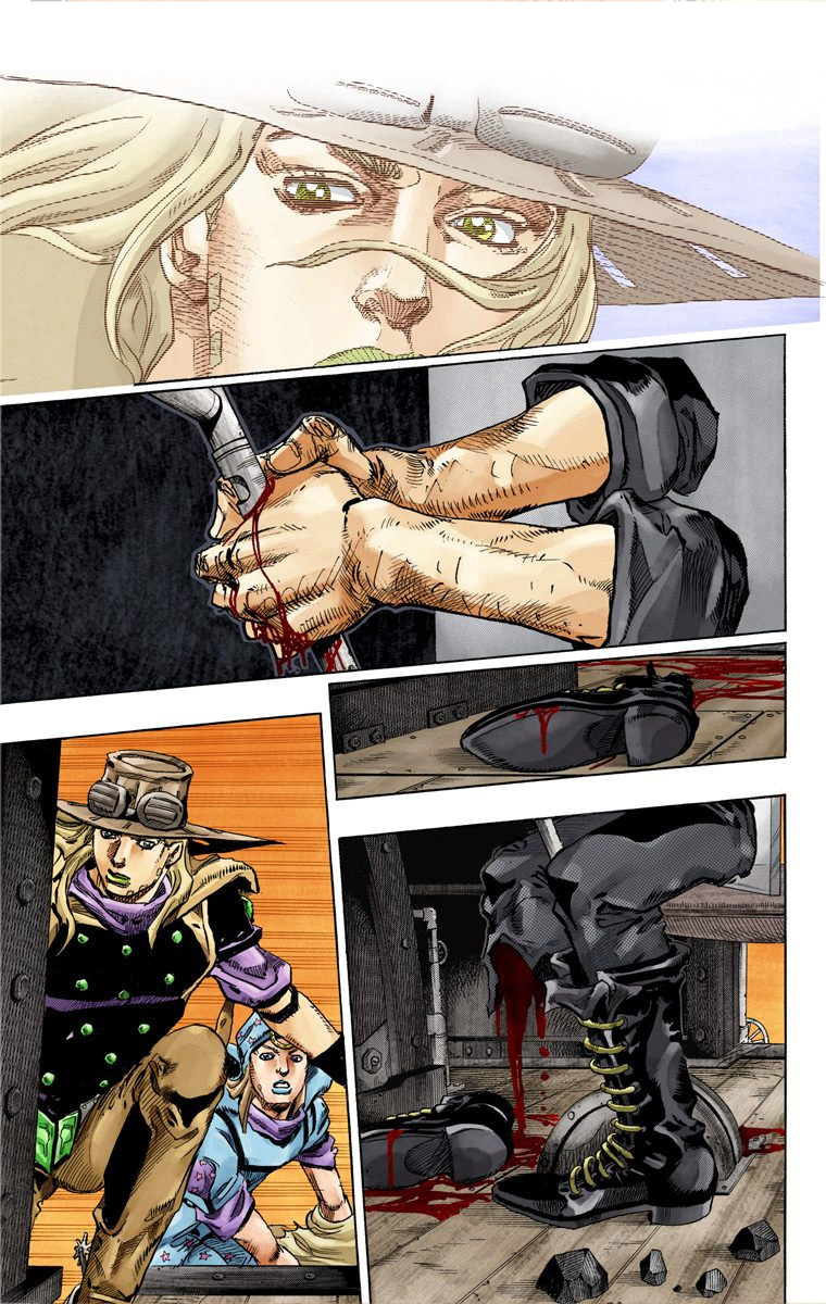 Read JoJo's Bizarre Adventure Part 7 Steel Ball Run Official Colored FR Manga Online