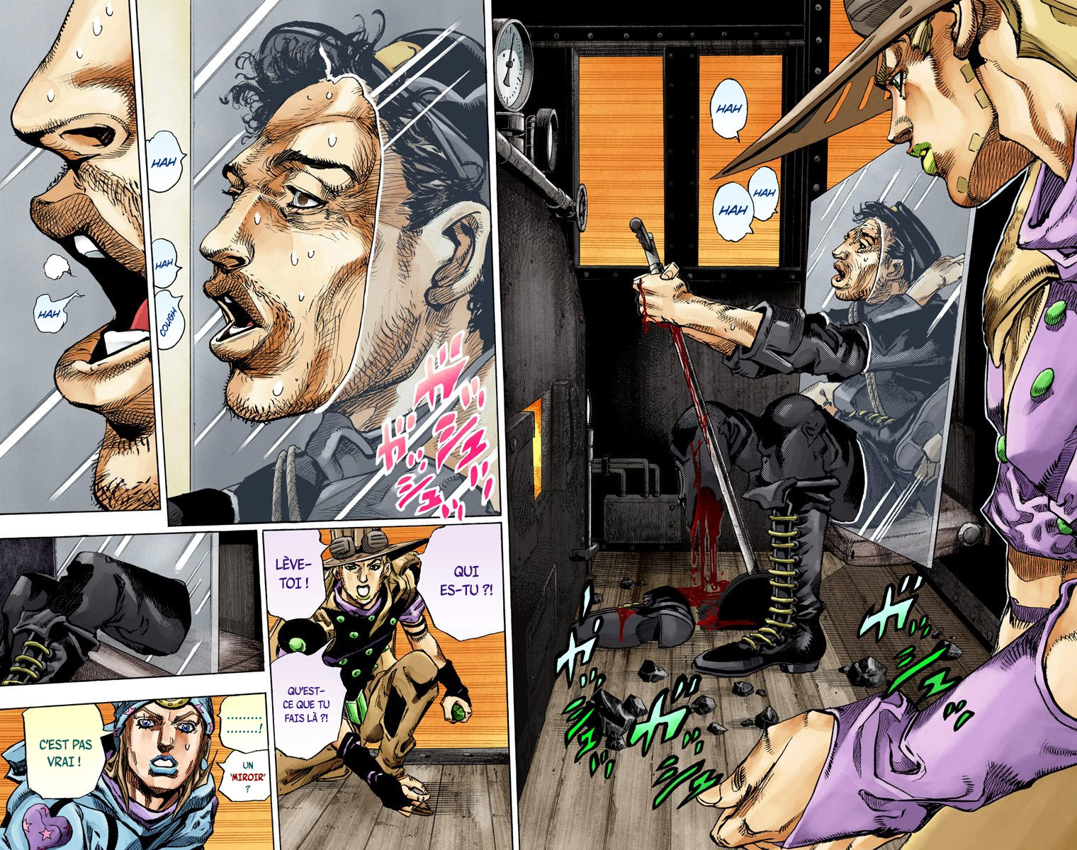 Read JoJo's Bizarre Adventure Part 7 Steel Ball Run Official Colored FR Manga Online
