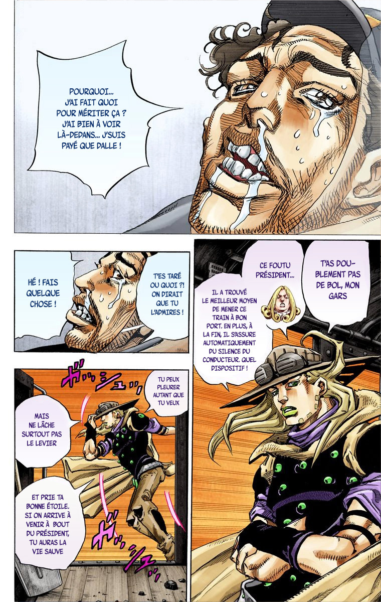 Read JoJo's Bizarre Adventure Part 7 Steel Ball Run Official Colored FR Manga Online