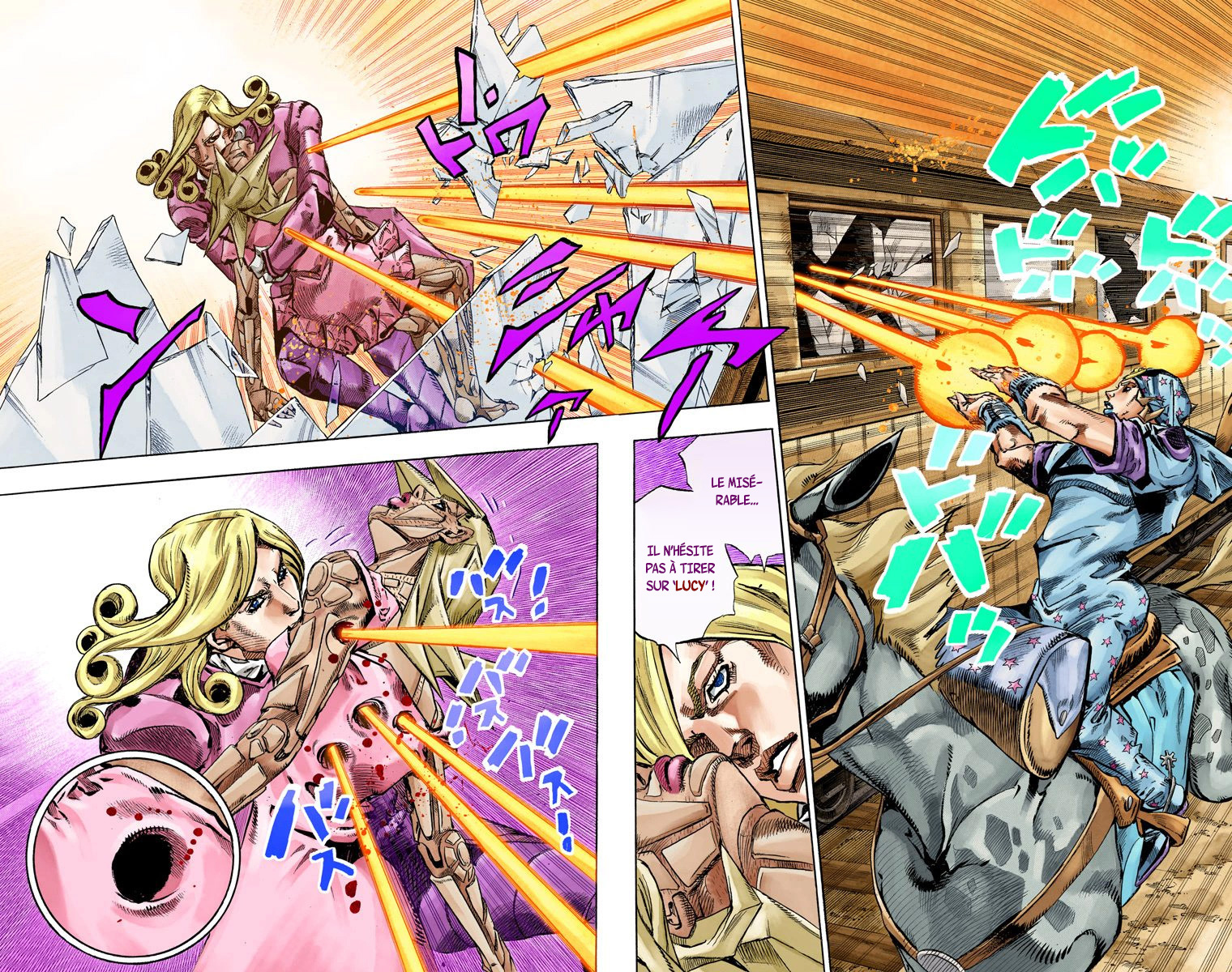 Read JoJo's Bizarre Adventure Part 7 Steel Ball Run Official Colored FR Manga Online