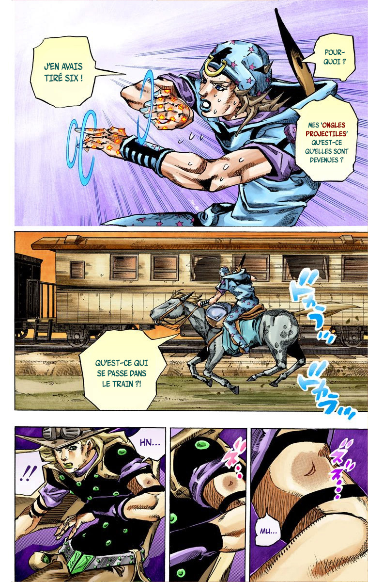 Read JoJo's Bizarre Adventure Part 7 Steel Ball Run Official Colored FR Manga Online