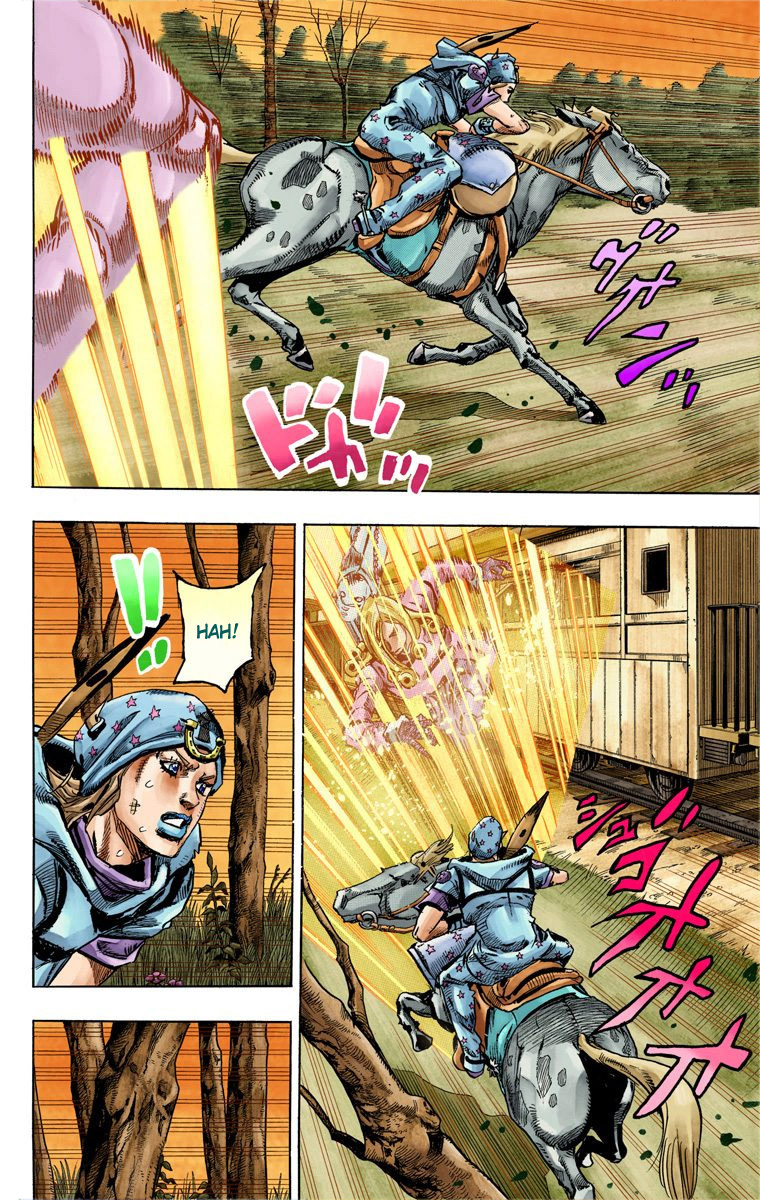 Read JoJo's Bizarre Adventure Part 7 Steel Ball Run Official Colored FR Manga Online