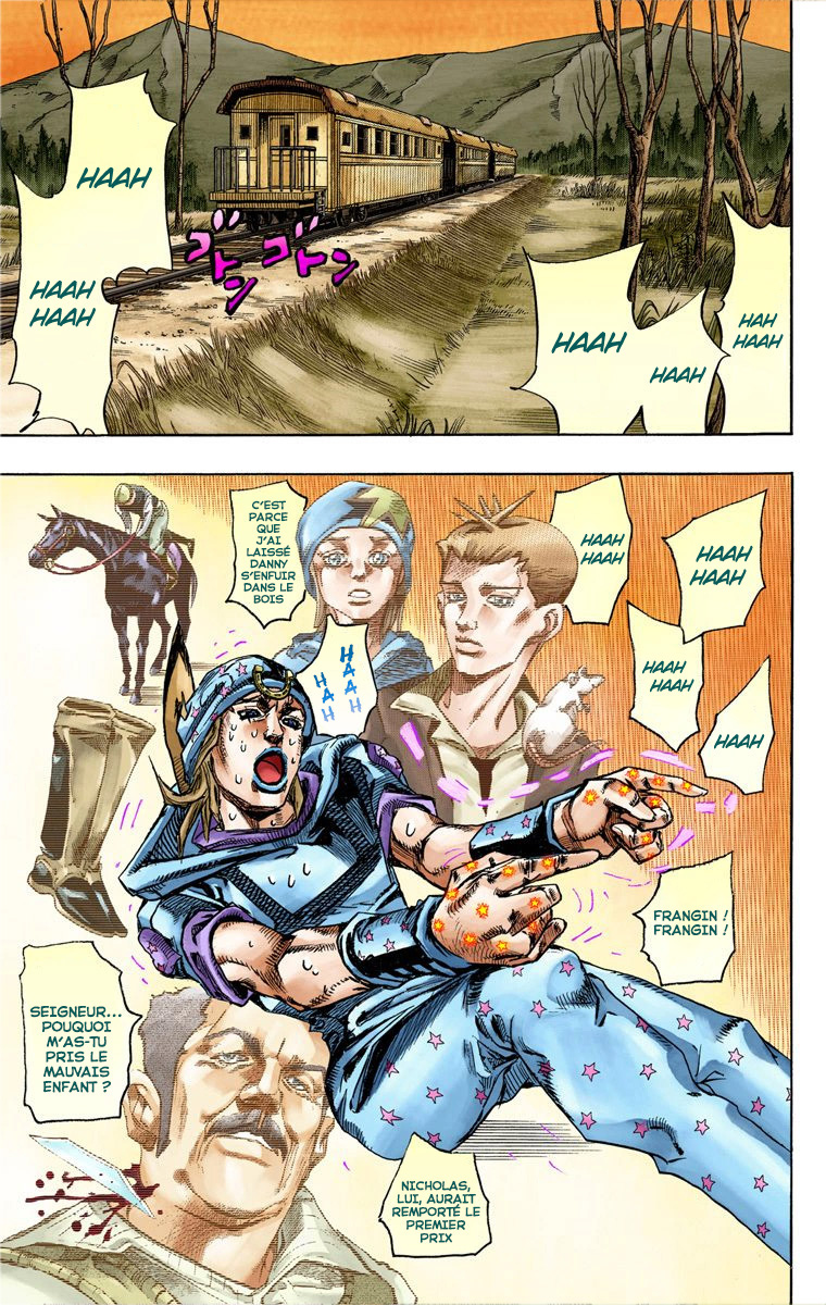 Read JoJo's Bizarre Adventure Part 7 Steel Ball Run Official Colored FR Manga Online