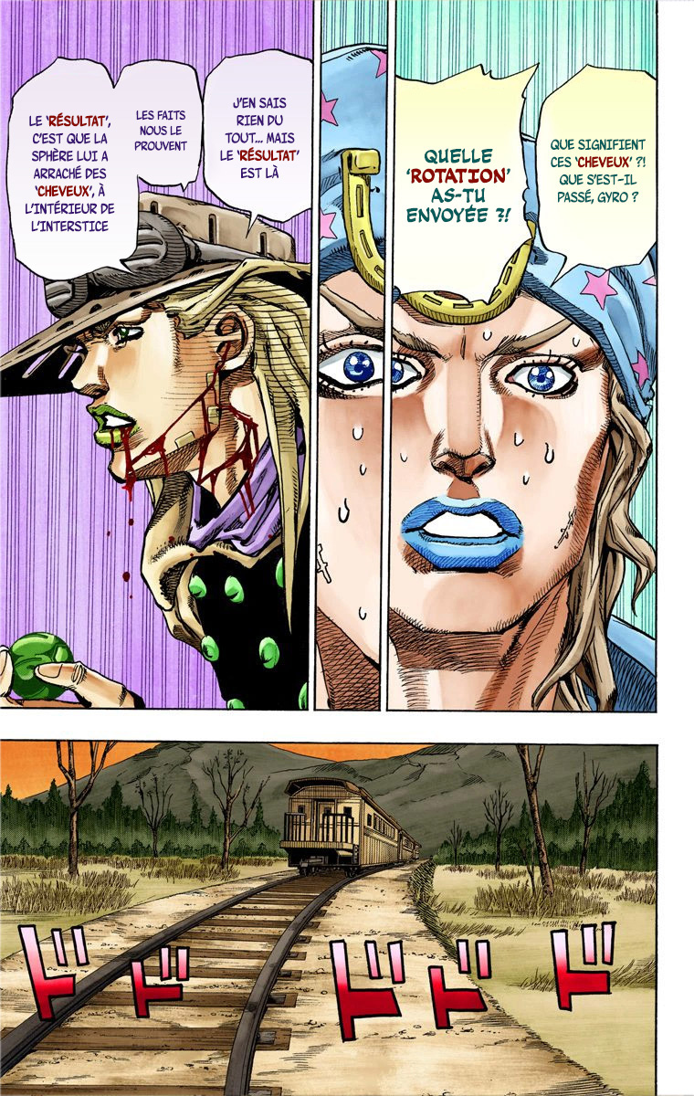 Read JoJo's Bizarre Adventure Part 7 Steel Ball Run Official Colored FR Manga Online