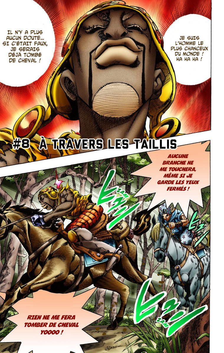 Read JoJo's Bizarre Adventure Part 7 Steel Ball Run Official Colored FR Manga Online