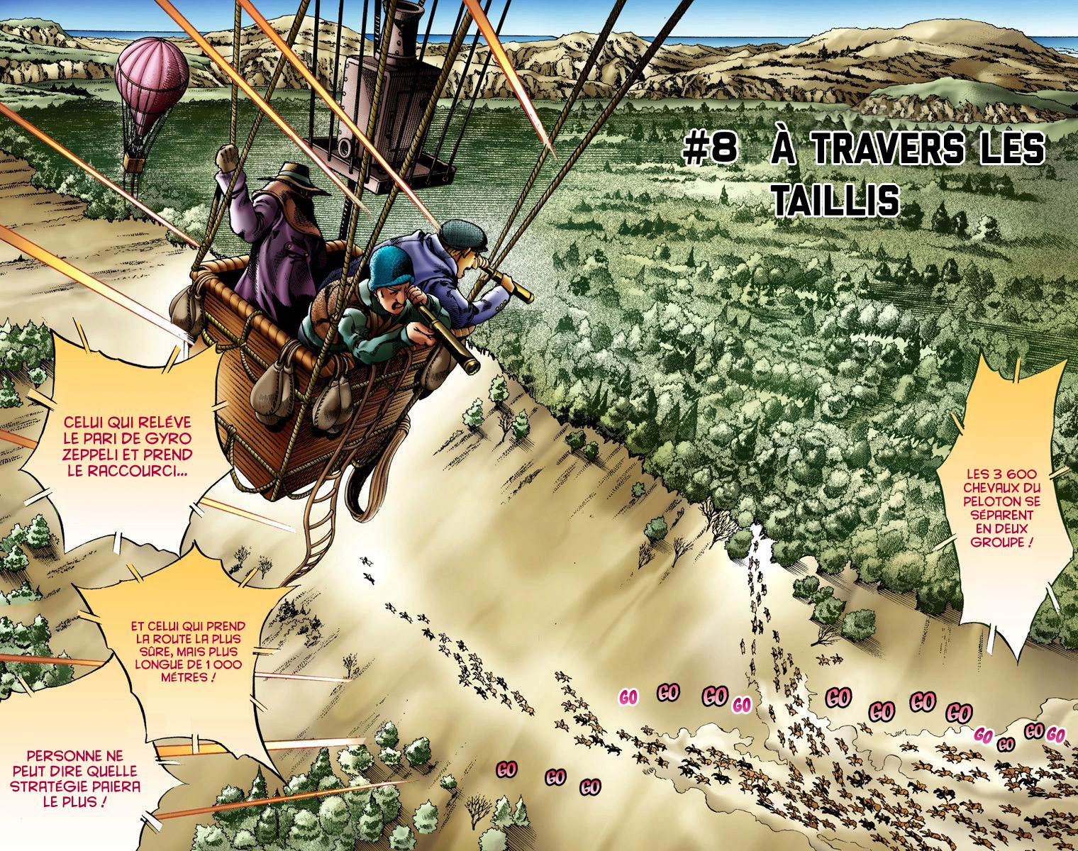 Read JoJo's Bizarre Adventure Part 7 Steel Ball Run Official Colored FR Manga Online
