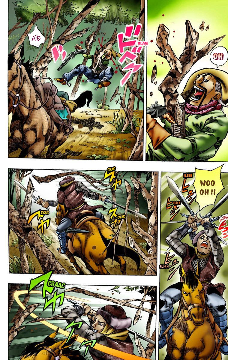 Read JoJo's Bizarre Adventure Part 7 Steel Ball Run Official Colored FR Manga Online