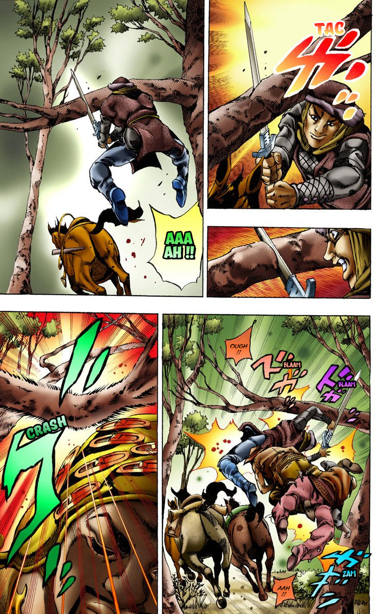 Read JoJo's Bizarre Adventure Part 7 Steel Ball Run Official Colored FR Manga Online