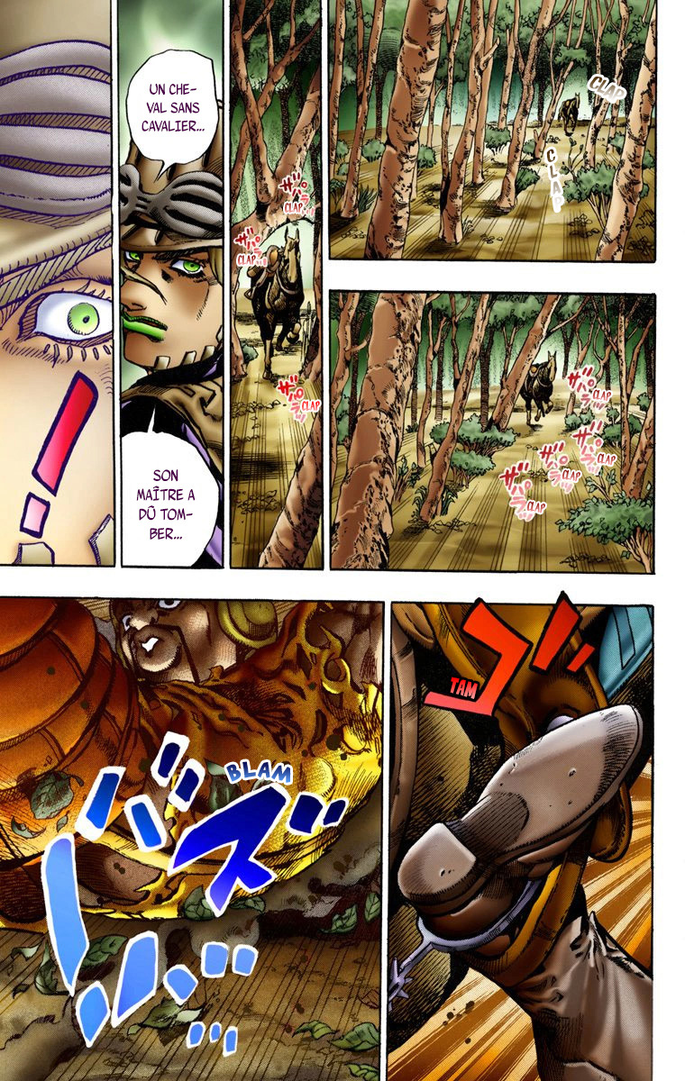 Read JoJo's Bizarre Adventure Part 7 Steel Ball Run Official Colored FR Manga Online