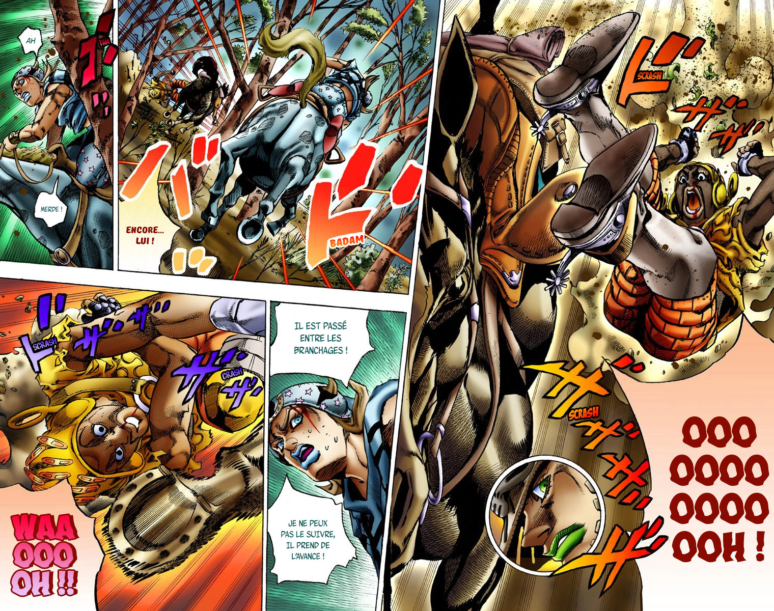 Read JoJo's Bizarre Adventure Part 7 Steel Ball Run Official Colored FR Manga Online