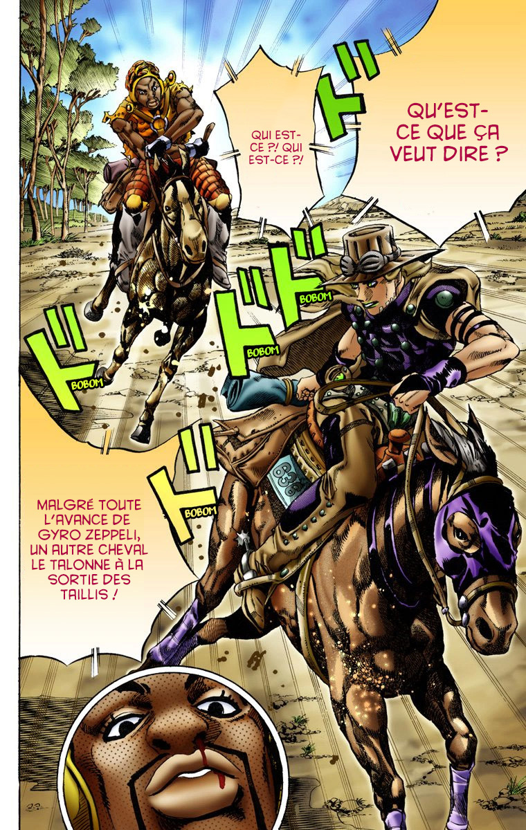 Read JoJo's Bizarre Adventure Part 7 Steel Ball Run Official Colored FR Manga Online