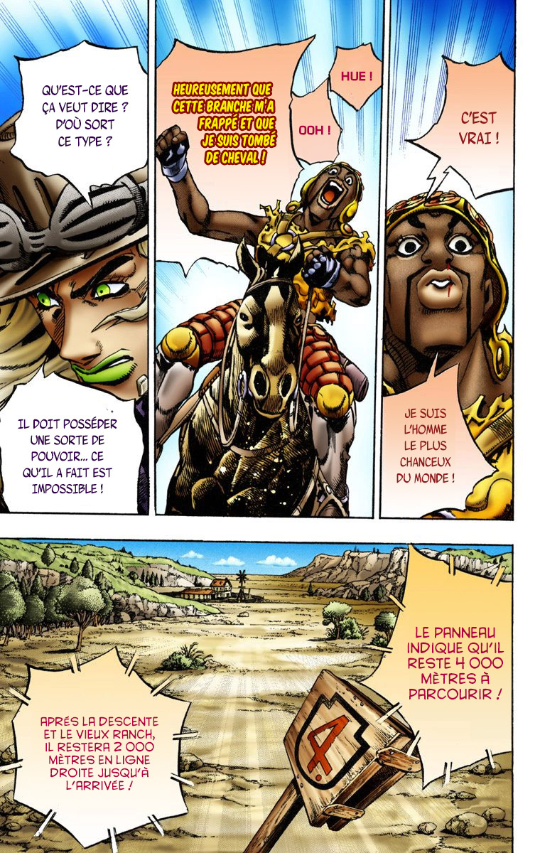 Read JoJo's Bizarre Adventure Part 7 Steel Ball Run Official Colored FR Manga Online