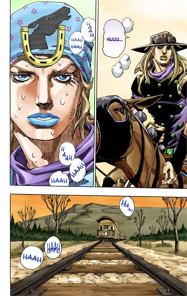 Read JoJo's Bizarre Adventure Part 7 Steel Ball Run Official Colored FR Manga Online