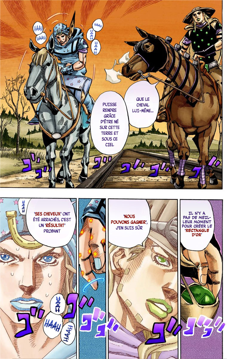 Read JoJo's Bizarre Adventure Part 7 Steel Ball Run Official Colored FR Manga Online