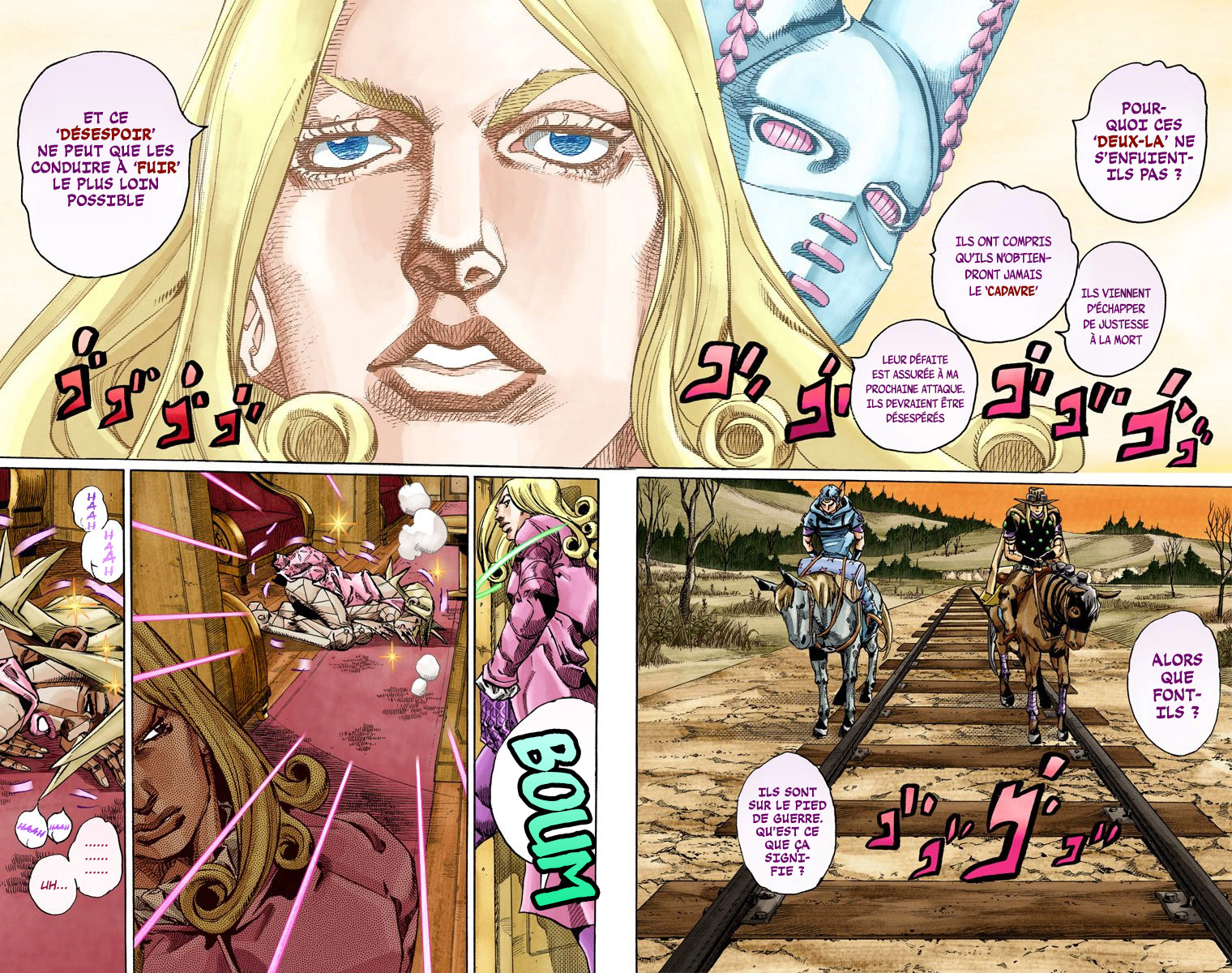 Read JoJo's Bizarre Adventure Part 7 Steel Ball Run Official Colored FR Manga Online