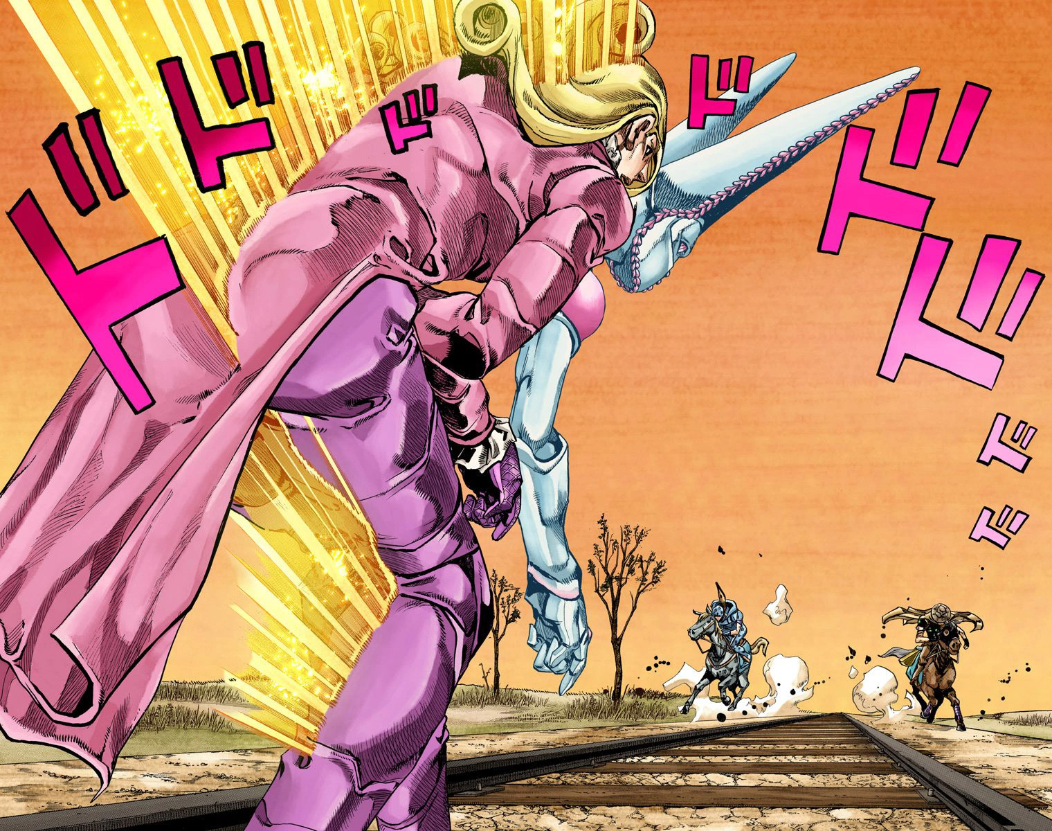 Read JoJo's Bizarre Adventure Part 7 Steel Ball Run Official Colored FR Manga Online