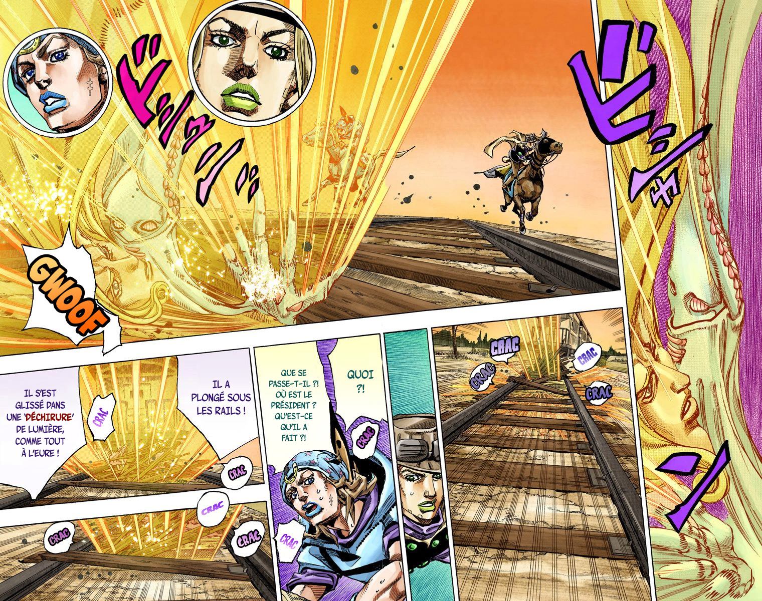 Read JoJo's Bizarre Adventure Part 7 Steel Ball Run Official Colored FR Manga Online