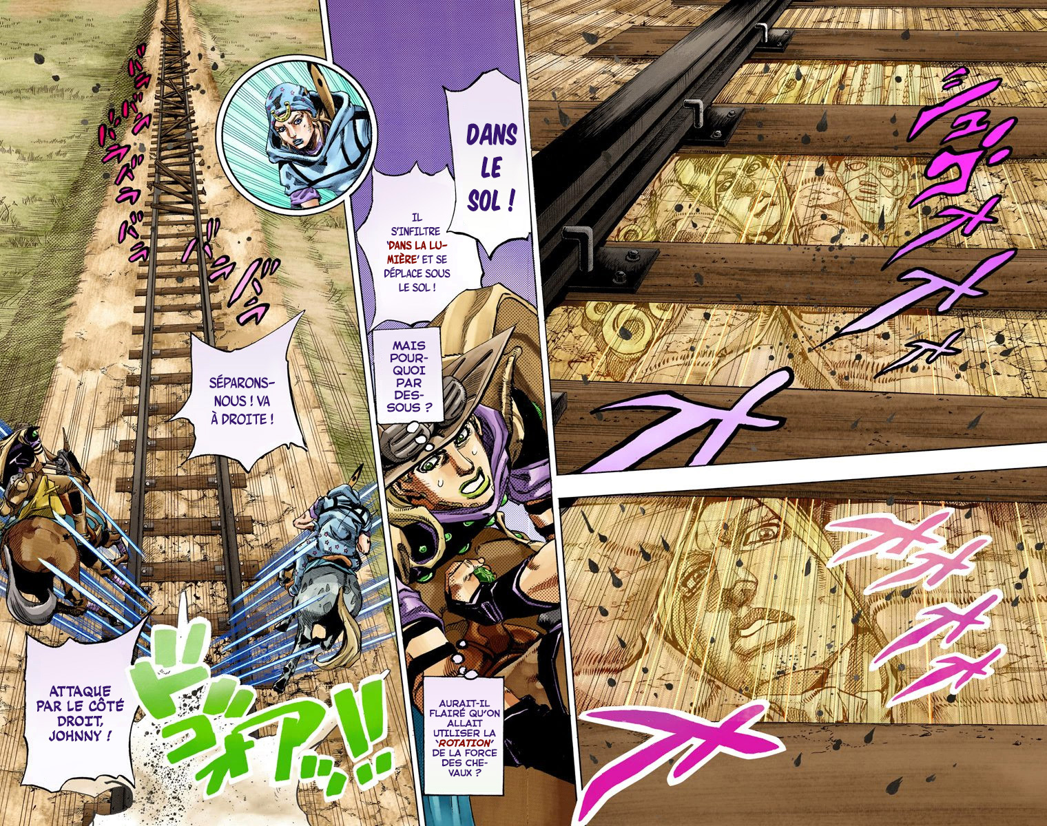 Read JoJo's Bizarre Adventure Part 7 Steel Ball Run Official Colored FR Manga Online