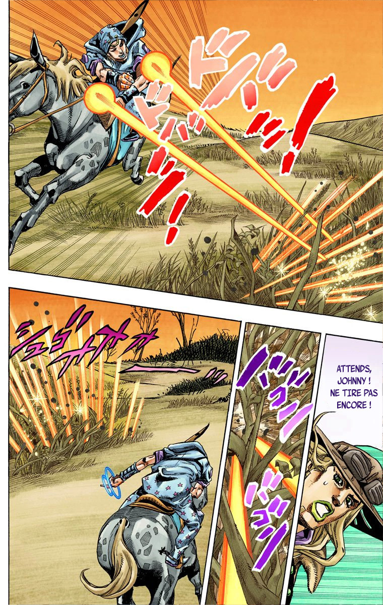 Read JoJo's Bizarre Adventure Part 7 Steel Ball Run Official Colored FR Manga Online