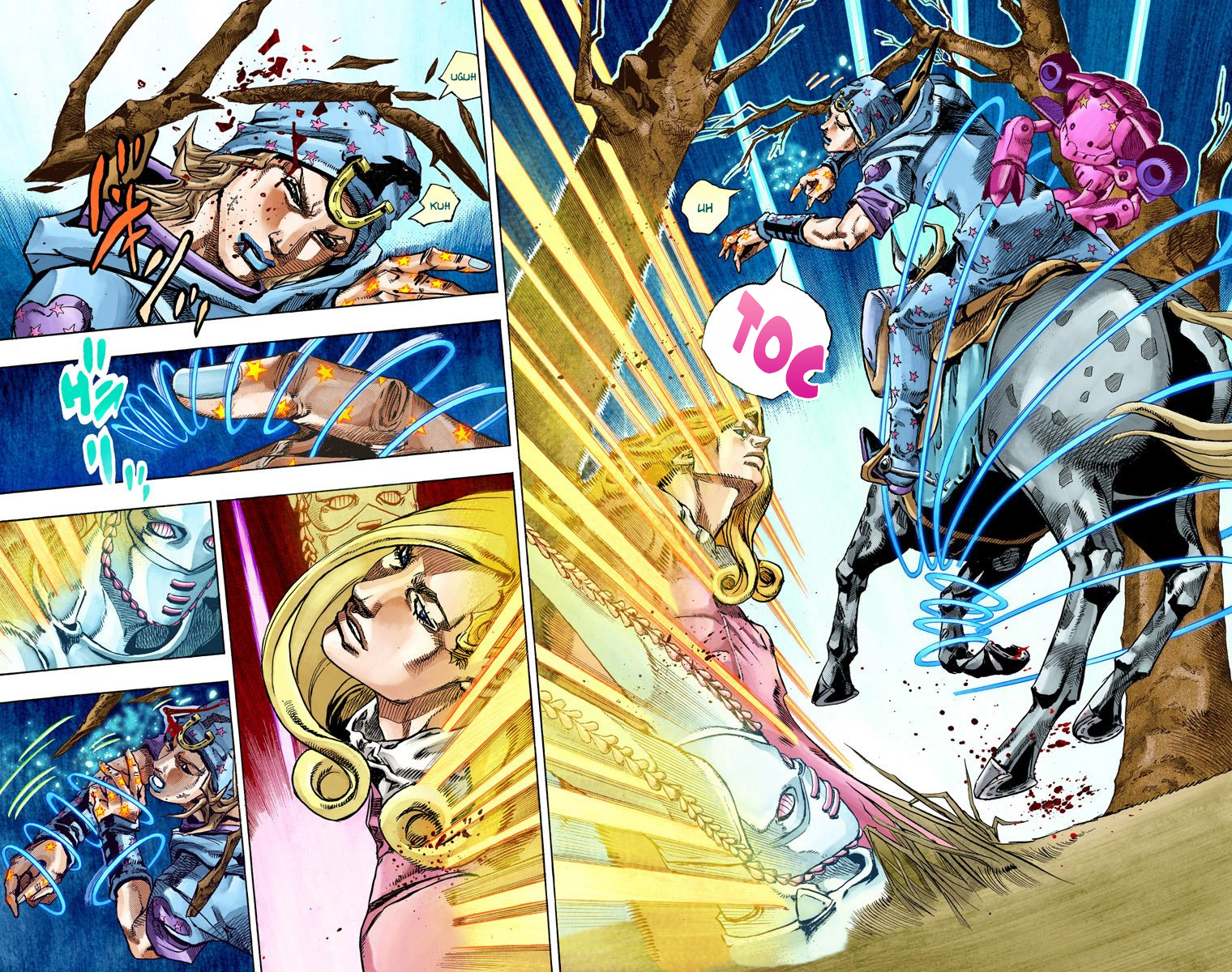 Read JoJo's Bizarre Adventure Part 7 Steel Ball Run Official Colored FR Manga Online