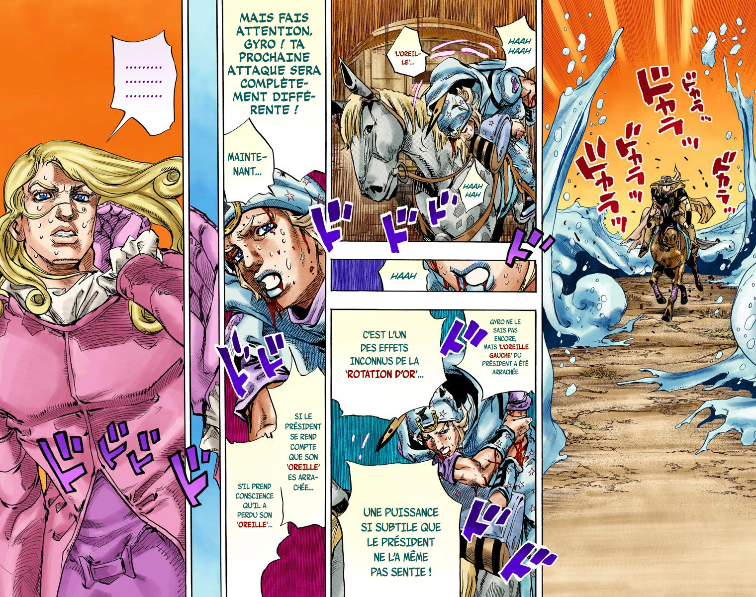 Read JoJo's Bizarre Adventure Part 7 Steel Ball Run Official Colored FR Manga Online
