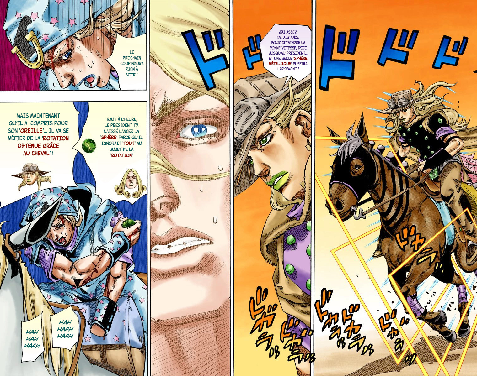 Read JoJo's Bizarre Adventure Part 7 Steel Ball Run Official Colored FR Manga Online