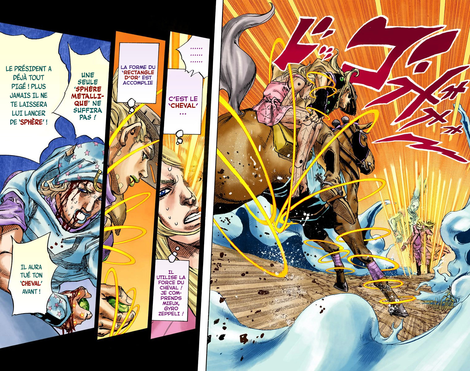Read JoJo's Bizarre Adventure Part 7 Steel Ball Run Official Colored FR Manga Online