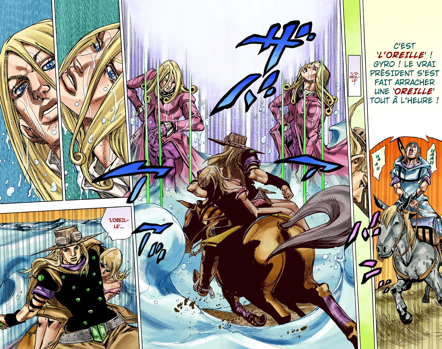 Read JoJo's Bizarre Adventure Part 7 Steel Ball Run Official Colored FR Manga Online