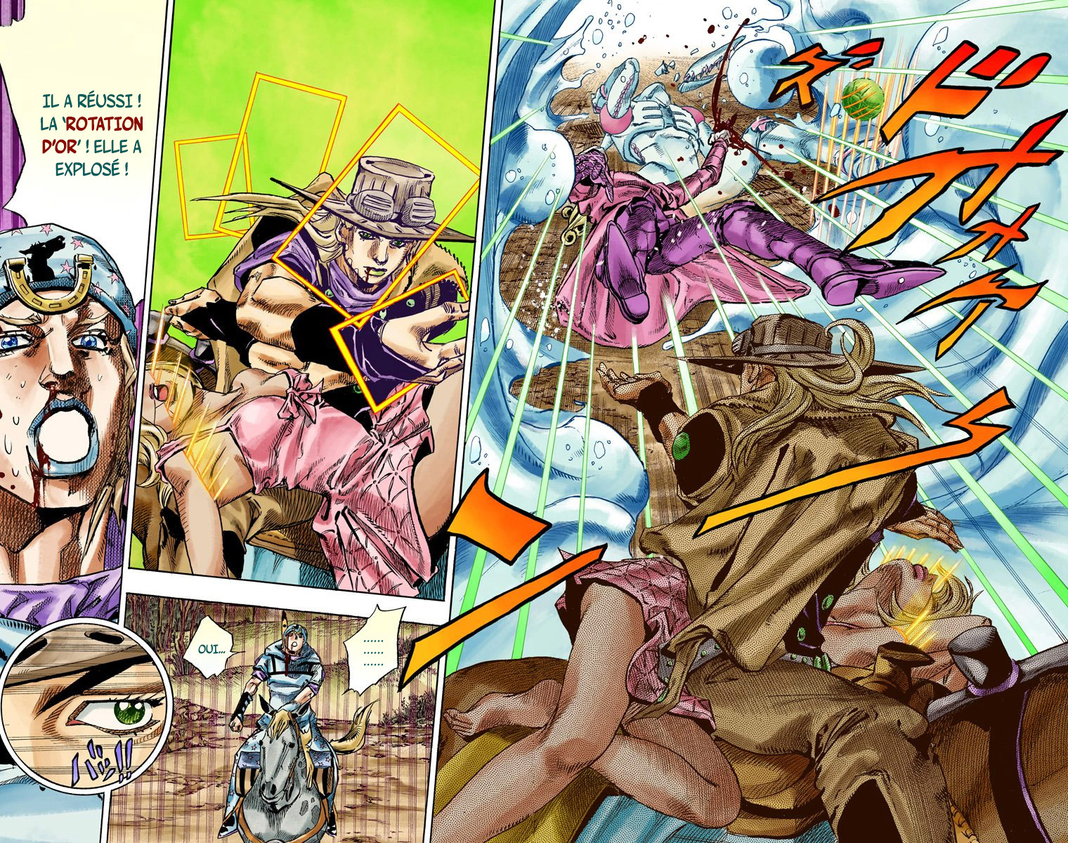 Read JoJo's Bizarre Adventure Part 7 Steel Ball Run Official Colored FR Manga Online