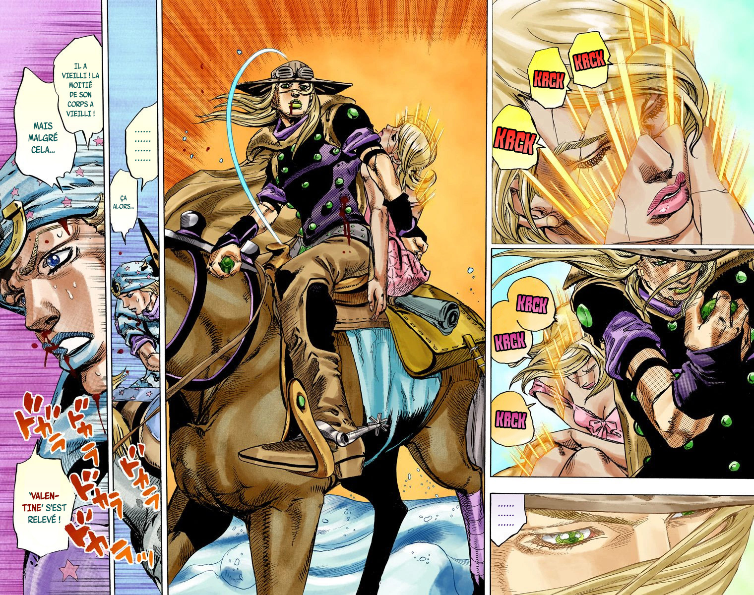 Read JoJo's Bizarre Adventure Part 7 Steel Ball Run Official Colored FR Manga Online