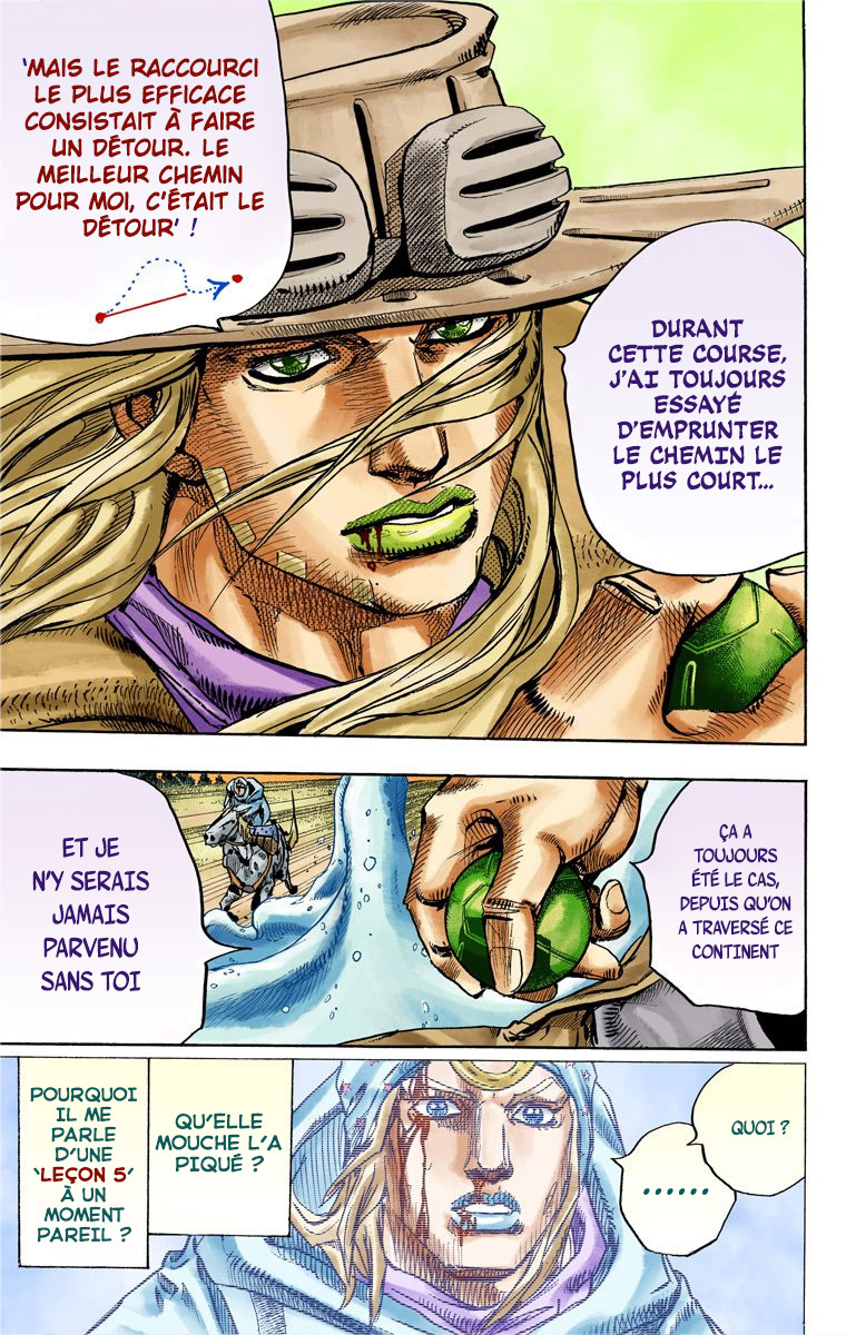 Read JoJo's Bizarre Adventure Part 7 Steel Ball Run Official Colored FR Manga Online