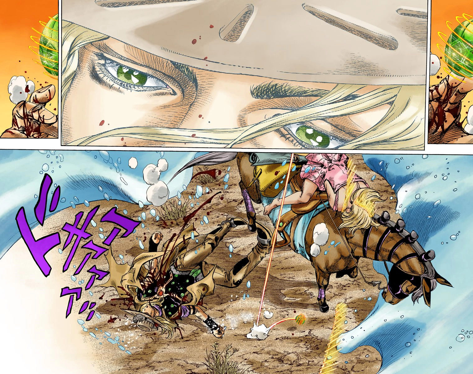 Read JoJo's Bizarre Adventure Part 7 Steel Ball Run Official Colored FR Manga Online