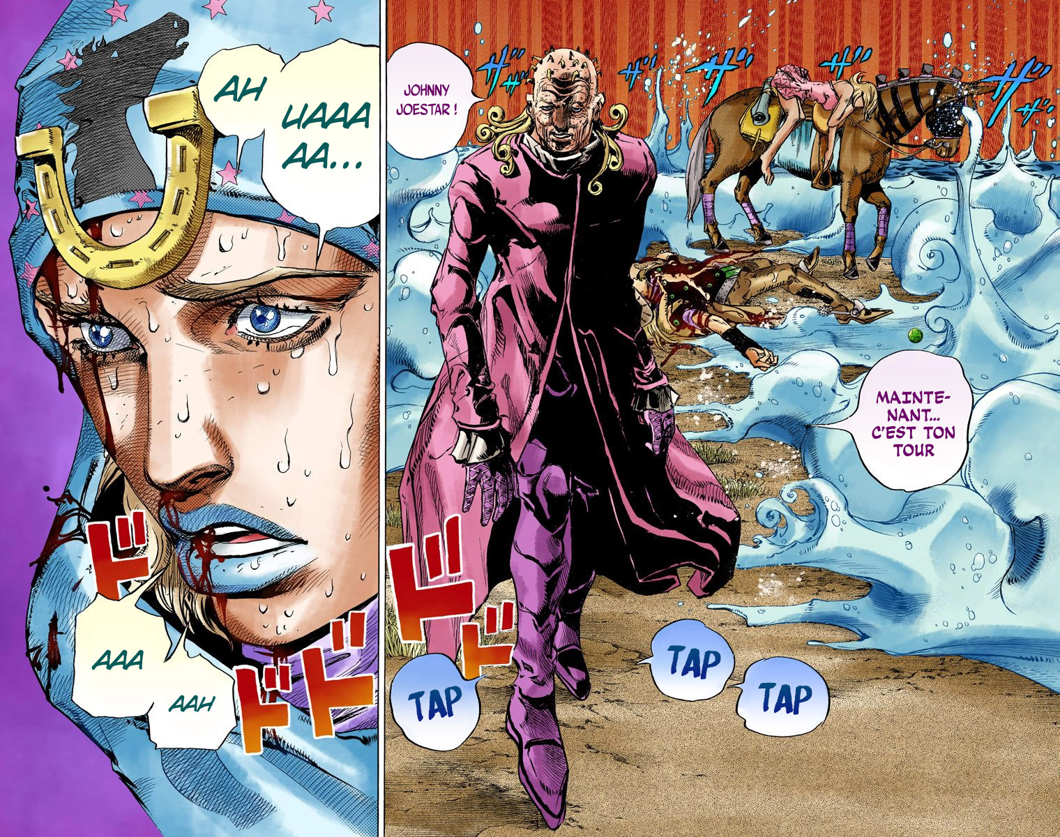 Read JoJo's Bizarre Adventure Part 7 Steel Ball Run Official Colored FR Manga Online
