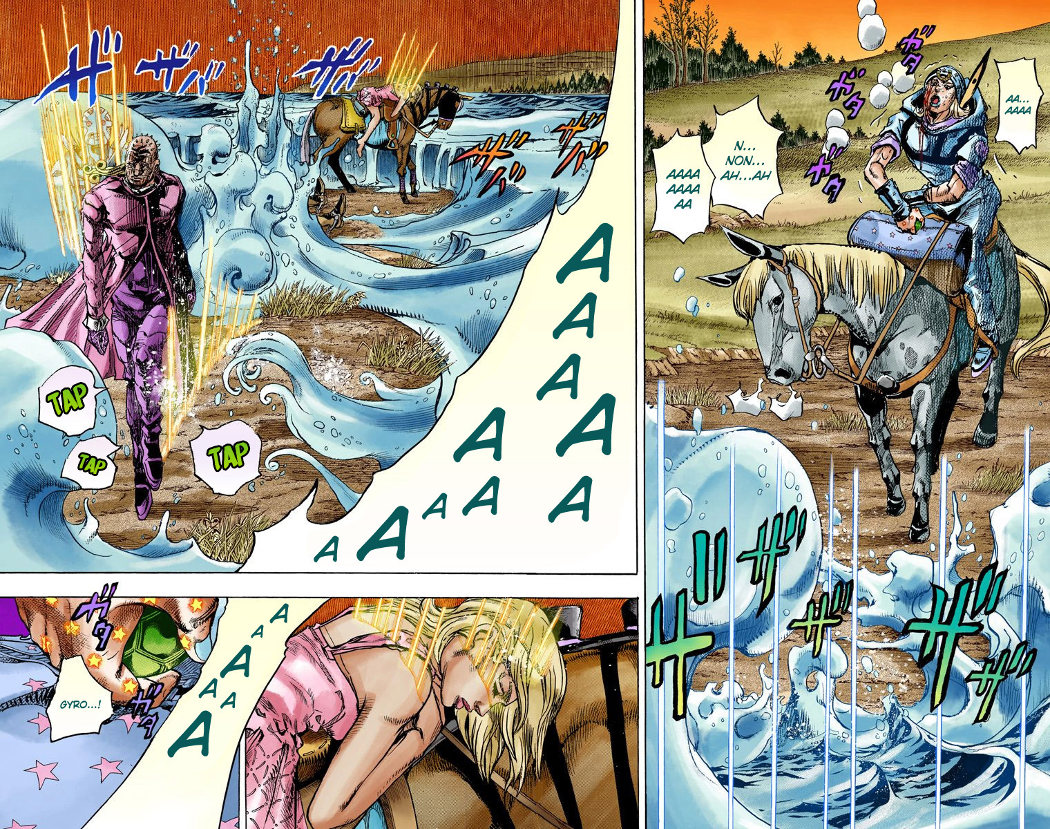 Read JoJo's Bizarre Adventure Part 7 Steel Ball Run Official Colored FR Manga Online