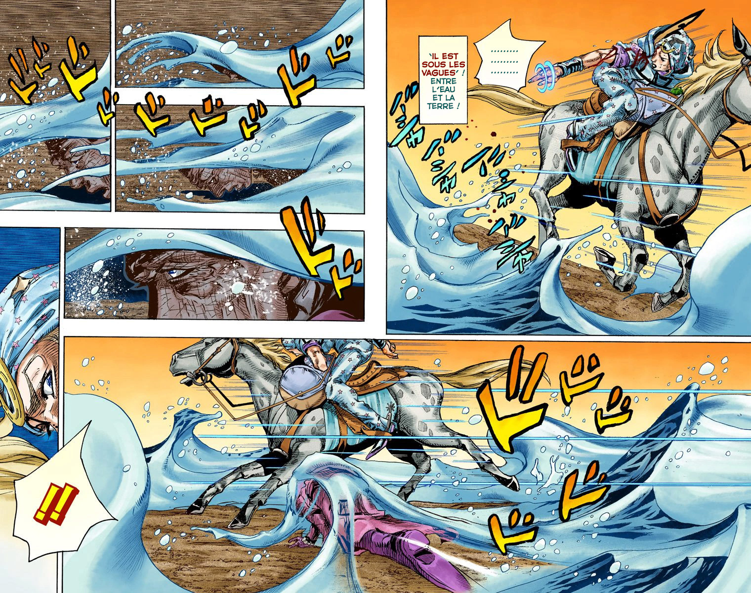Read JoJo's Bizarre Adventure Part 7 Steel Ball Run Official Colored FR Manga Online