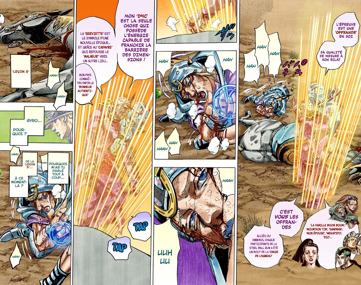 Read JoJo's Bizarre Adventure Part 7 Steel Ball Run Official Colored FR Manga Online