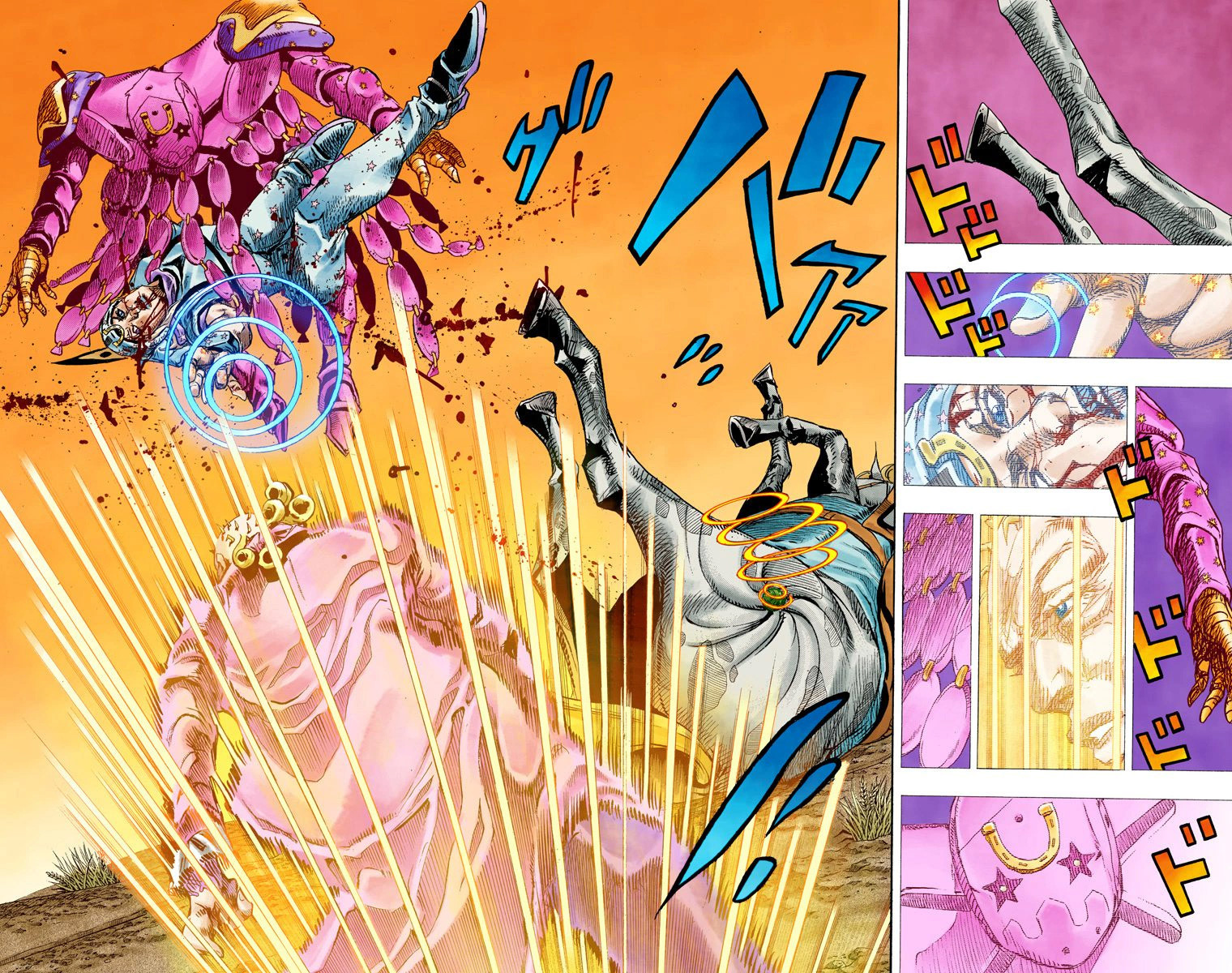 Read JoJo's Bizarre Adventure Part 7 Steel Ball Run Official Colored FR Manga Online