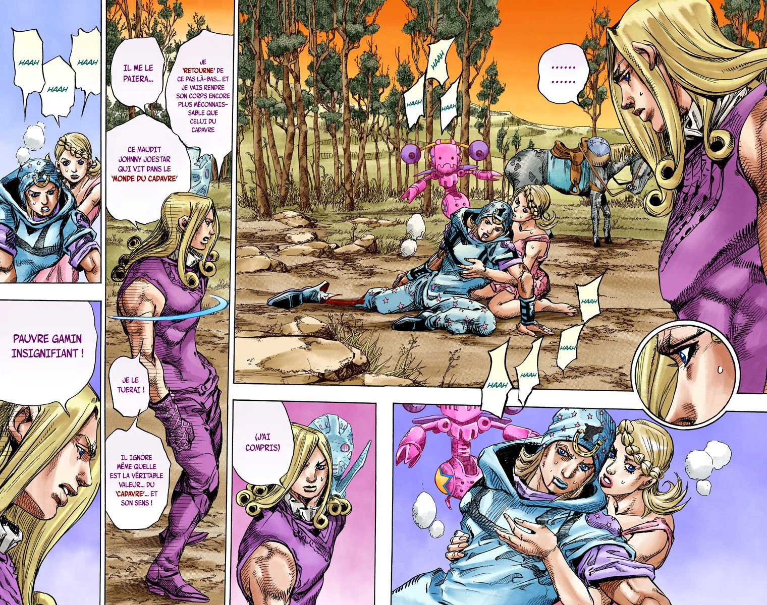 Read JoJo's Bizarre Adventure Part 7 Steel Ball Run Official Colored FR Manga Online