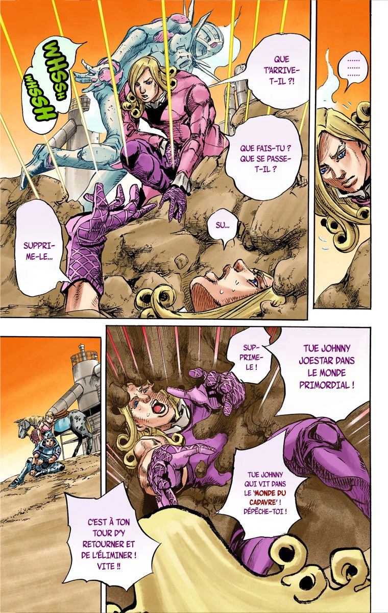 Read JoJo's Bizarre Adventure Part 7 Steel Ball Run Official Colored FR Manga Online