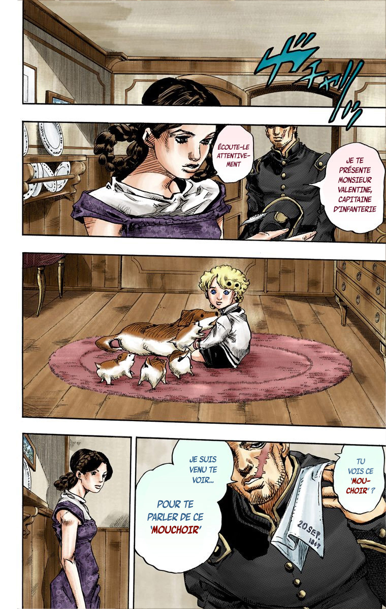 Read JoJo's Bizarre Adventure Part 7 Steel Ball Run Official Colored FR Manga Online