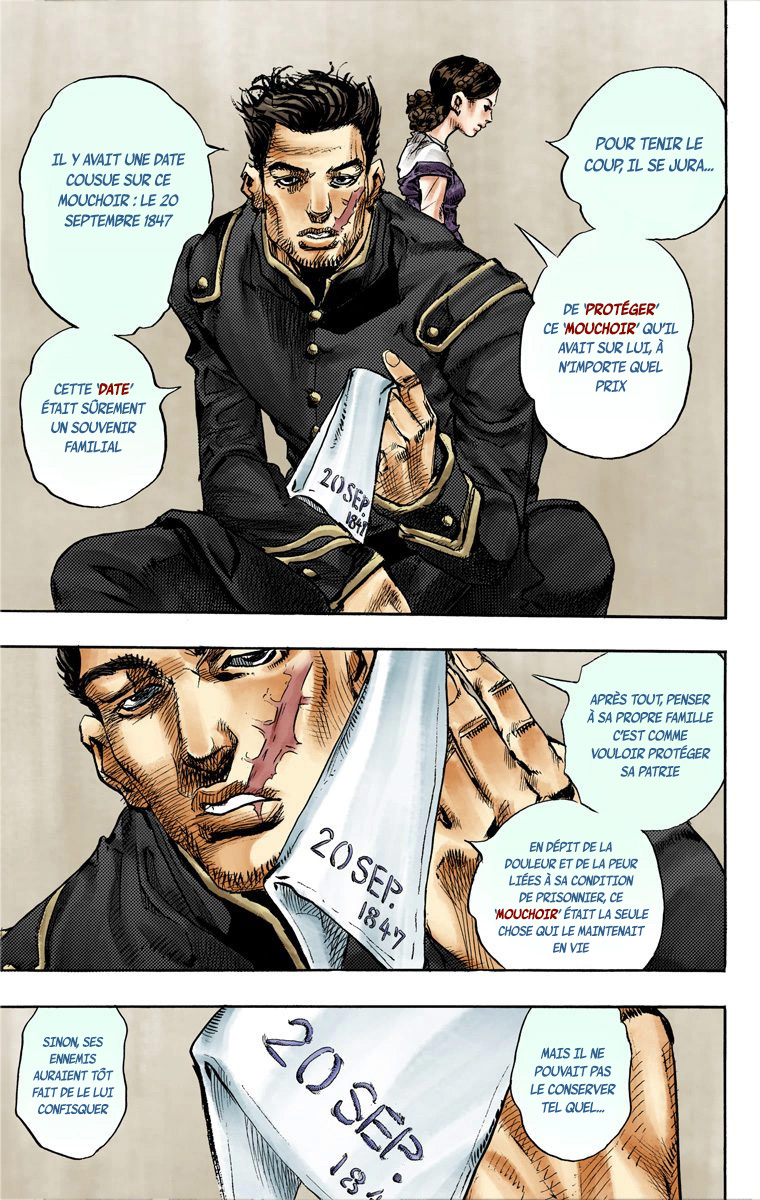 Read JoJo's Bizarre Adventure Part 7 Steel Ball Run Official Colored FR Manga Online