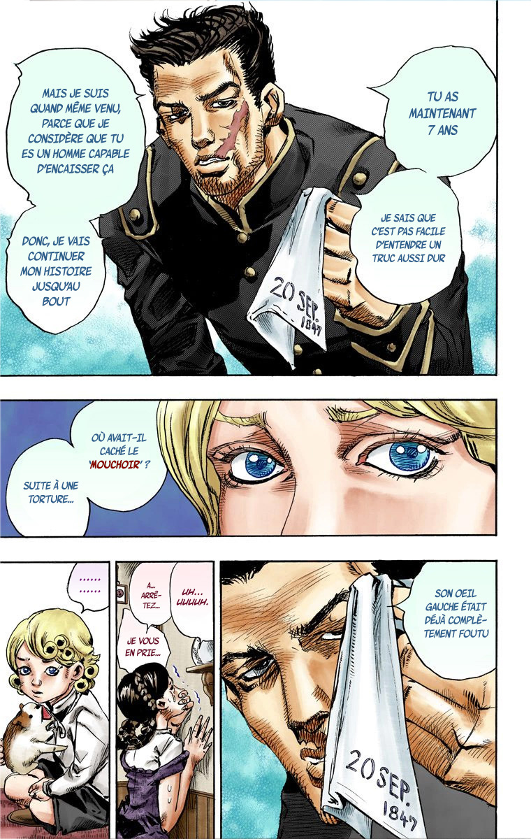 Read JoJo's Bizarre Adventure Part 7 Steel Ball Run Official Colored FR Manga Online